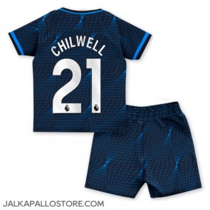 Chelsea Ben Chilwell #21 Vieraspaita Lapsille 2023-24 Lyhythihainen (+ shortsit)